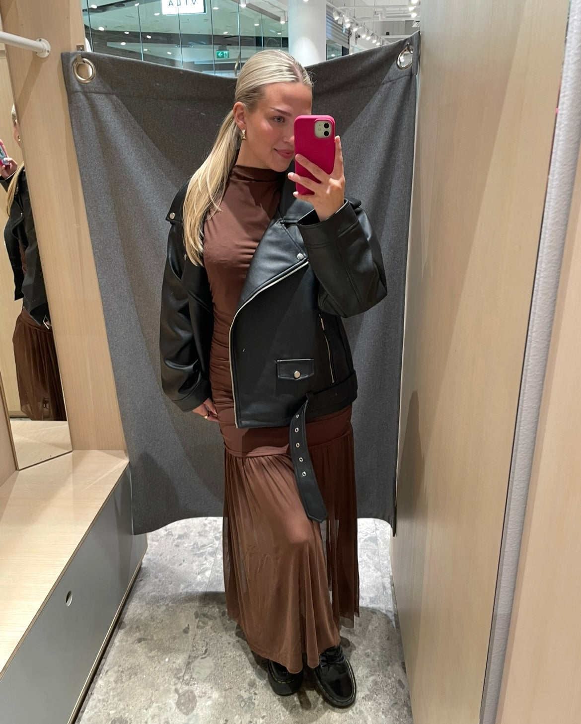 VIKENZA Long Dress - Shaved Chocolate